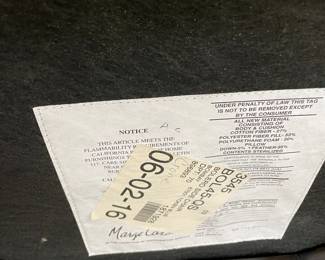 This is the tag for the Marge Carson Dining chairs