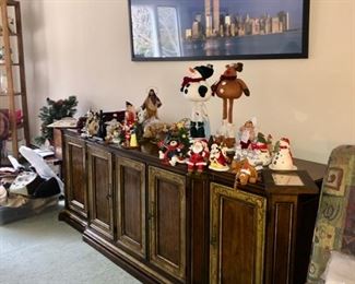 Vintage buffet, wall decor, chairs & home decor