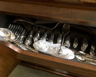 Towle Sterling flatware - "Spanish Provincial" Service for 14 plus extras - 116 PIECES 