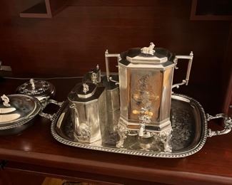 Antique Reed & Barton coffee/tea set with tray 