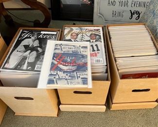 Yankees ephemera - magazines, programs