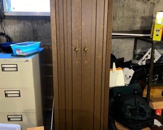 Vintage metal cabinet / wardrobe 