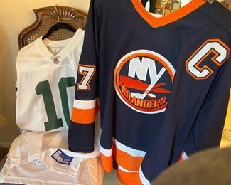 Islander & Jets jerseys 