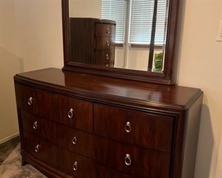 Cherry bedroom set with full bed 