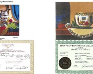 Two Stanley Maxwell Brice original oil paintings 