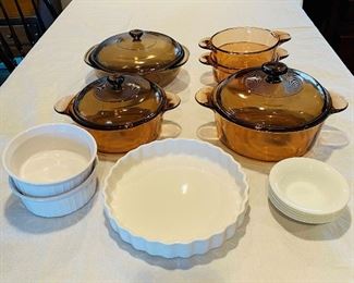 Corningware And Pyrex Lot