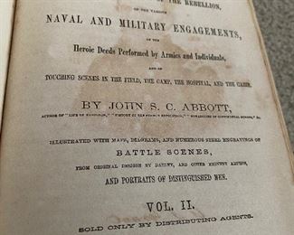 Antique Civil War Book 1866