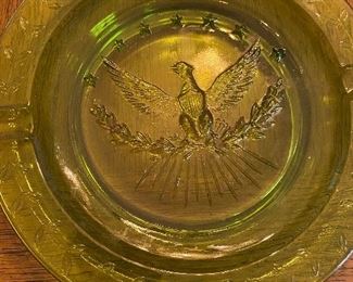 1970ish Green Eagle Ashtray