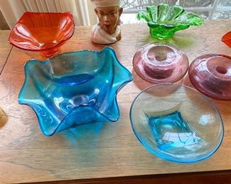 Mid Century Viking Stretch Blue, Orange,