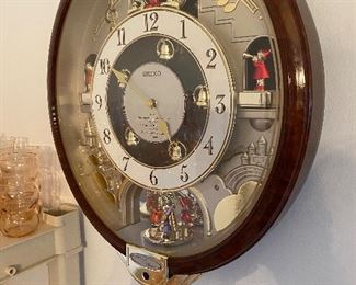 Seiko High Fidelity  Musical Clock. Tunes are Beatles Songs. Yesterday, Hey Jude, The Long Winding Road .Let it Be, Imagine.