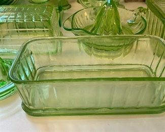 Vintage Hazel Atlas Green Depression