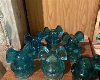 Antique Hemingray ( Mickey Mouse Ears) Glass Telephone Insulators. June 17th,1890  SOME SOLD.