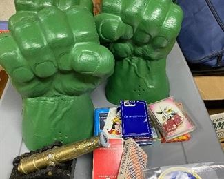 2003 Smash Bash Hulk Foam Hands