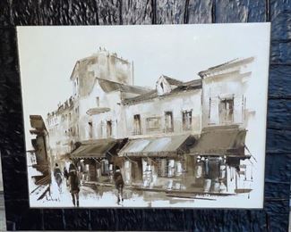 $200   -   Framed Acrylic Street Scene Painting in Sepia Tones signed by Bahais

 LOCATION: Bethesda, MD

 WHY WE LOVE IT:

 Lovely piece of art in sepia tones framed in a textured wood frame.  Signed by artist Bahais

 DETAILS + DIMENSIONS:

16 x 13 - frame
13 x 10
CONDITION: Frame and art are both in good condition.  Please refer to photos for a more detailed look at condition.  We make every attempt to list and photograph any defects or signs of wear that are significant to this sale. 

 

LOCAL PICK UP BETHESDA, MD.   BUYER IS RESPONSIBLE FOR ANY NECESSARY DISASSEMBLY AND ALL COSTS ASSOCIATED WITH SHIPPING OR PICK UP.  PLEASE CONTACT US FOR SHIPPING REFERRALS