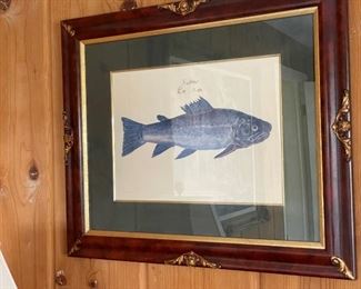 $100 - SALMON "SALMO" FRAMED FISH SPECIES SCHOOL ART
WHY WE LOVE IT:
Great for a den or kitchen.  This species chart adds a more masculine element to a room with its grey tone and dark frame.
DETAILS + DIMENSIONS:  28 X 33 inches
CONDITION: This piece is in good pre owned condition.  There may be minor superficial signs of wear to be expected with use and age.  Please refer to photos for a more detailed look at condition.  We make every attempt to list and photograph any defects or signs of wear that are significant to this sale. 
LOCAL PICK UP GERMANTOWN MD.  BUYER IS RESPONSIBLE FOR ANY NECESSARY DISASSEMBLY AND ALL COSTS ASSOCIATED WITH SHIPPING OR PICK UP.  CONTACT US FOR SHIPPING RECOMMENDATIONS.
