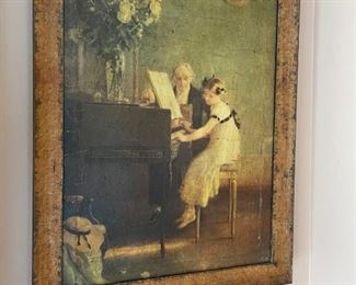 $150 - VINTAGE FRAMED ART UNSIGNED PIANO LESSON

 WHY WE LOVE IT:
Framed art Victorian Piano Lesson.  This sweet scene of a child and her music teacher brings a historic element and memories of childhood into the room.

 DETAILS + DIMENSIONS:  21 X 27
 
CONDITION: This piece is in good pre owned condition.  There may be minor superficial signs of wear to be expected with use and age.  Please refer to photos for a more detailed look at condition.  We make every attempt to list and photograph any defects or signs of wear that are significant to this sale. 

LOCAL PICK UP GERMANTOWN MD.  BUYER IS RESPONSIBLE FOR ANY NECESSARY DISASSEMBLY AND ALL COSTS ASSOCIATED WITH SHIPPING OR PICK UP.  CONTACT US FOR SHIPPING RECOMMENDATIONS.

 

 