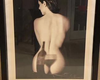 $750.00     Vintage Willi's Wine Bar Hannabusa1993 ORIGINAL vintage poster 3/100
LOCATION: Bethesda, MD
WHY WE LOVE IT:
Willi's wine bar in Paris does a different poster every year for many years. This poster done by Hannabusa in 1993 was also made as an art print on watercolor paper in a larger size without text.
DETAILS + DIMENSIONS:  34" x 46" Framed
CONDITION: Please refer to photos for a more detailed look at condition.  We make every attempt to list and photograph any defects or signs of wear that are significant to this sale. 
LOCAL PICK UP BETHESDA MD.   BUYER IS RESPONSIBLE FOR ANY NECESSARY DISASSEMBLY AND ALL COSTS ASSOCIATED WITH SHIPPING OR PICK UP.  PLEASE CONTACT US FOR SHIPPING REFERRALS.