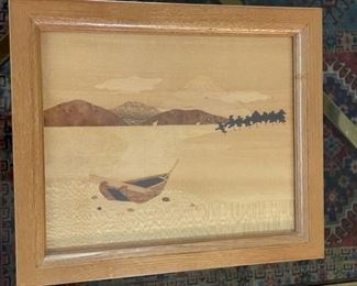 $300 - Japanese Yoseki Handicraft Wood Inlay Mosaic Art Tsuyuki Mokko- Jo Co

LOCATION: Washington, D.C.

DETAILS + DIMENSIONS: ﻿10.5" x 9"

CONDITION: Please refer to photos for a more detailed look at condition.  We make every attempt to list and photograph any defects or signs of wear that are significant to this sale.  

LOCAL PICK UP WASHINGTON DC.   BUYER IS RESPONSIBLE FOR ANY NECESSARY DISASSEMBLY AND ALL COSTS ASSOCIATED WITH SHIPPING OR PICK UP.  PLEASE CONTACT US FOR SHIPPING REFERRALS.