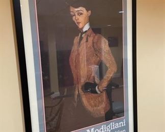 $150 - Amedeo Modigliani Framed "An Anniversary Exhibition Poster"
LOCATION: Washington DC
WHY WE LOVE IT:
Great piece of framed art with subtle color that adds an artistic element without determining decorative color for the room.
DETAILS + DIMENSIONS: 25W x 39H inches framed
CONDITION: Frame and art are in very good condition. Please refer to photos for a more detailed look at condition.  We make every attempt to list and photograph any defects or signs of wear that are significant to this sale. 
LOCAL PICK UP WASHINGTON DC.   BUYER IS RESPONSIBLE FOR ANY NECESSARY DISASSEMBLY AND ALL COSTS ASSOCIATED WITH SHIPPING OR PICK UP.  PLEASE CONTACT US FOR SHIPPING REFERRALS
