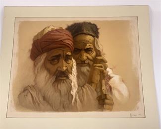 $175 - WILLIAM SONNY WEINTRAUB LITHOGRAPH OF TWO MEN LTD SIGNED AND NUMBERED
LOCAL PICK UP BETHESDA MD                         
American-born, “Sonny” Weintraub is one of Israeli’s best-known young painters of Israelis.  Yemenite and Oriental children, as well as old people (including Ben Gurion and Gold Meier) are among his favorite subjects.                                                                        CONDITION: In good condition.  Please refer to photos for a more detailed look at condition.  We make every attempt to list and photograph any defects or signs of wear that are significant to this sale. 
LOCAL PICK UP BETHESDA MD.   BUYER IS RESPONSIBLE FOR ANY NECESSARY DISASSEMBLY AND ALL COSTS ASSOCIATED WITH SHIPPING OR PICK UP.  PLEASE CONTACT US FOR SHIPPING REFERRALS 