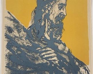 $550 - WALTER SPITZER ARTISTS PROOF LIMITED EDITION LITHOGRAPH SIGNED AND NUMBERED 
LOCAL PICK UP BETHESDA MD                                        E.A. stands for “épreuve d'artiste,” meaning Artist's Proof in French. H.C. stands for hors commerce, or “not to sell.” Similar to an artist's proof, this proof was set aside from the editioned prints.
This piece is an artist proof, of a very limited edition color lithograph by Walter Spitzer depicting a man in tones of grey/slate on a background of a soft yellow. The depth and layering of color in this piece is stunning.
CONDITION: In good condition.  Please refer to photos for a more detailed look at condition.  We make every attempt to list and photograph any defects or signs of wear that are significant to this sale. 
LOCAL PICK UP.   BUYER IS RESPONSIBLE FOR ANY NECESSARY DISASSEMBLY AND ALL COSTS ASSOCIATED WITH SHIPPING OR PICK UP.  PLEASE CONTACT US FOR SHIPPING REFERRALS 