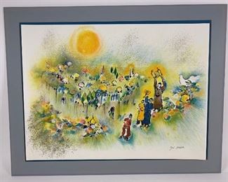 $150 - BEN AVRAM Jerusalem Of Gold signed & numbered 36/275 JEWISH ISRAELI JUDAICA ART
LOCAL PICK UP BETHESDA MD
DETAILS:
29" x 22.5"
hand signed & numbered 36/275
Lithograph
Condition:  Art sold unframed. 