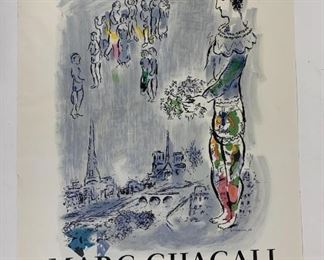 $250 - GRAND PALAIS LE MAGICIEN BY MARC CHAGALL 1970 ORIGINAL STONE LITHOGRAPH
 
LOCAL PICK UP BETHESDA MD                           
DETAILS: 
 
Title Grand Palais Le Magicien
Artist Marc Chagall
Date 1970
Printer Mourlot
Size 20 x 28 inches
Print Type Stone Lithograph original
Excellent 
Poster printed by Imprimerie Mourlot in very good condition
 
 
Condition: The piece is in very good condition.  There are 2 small tears at the bottom edge due to previous framing nails. 