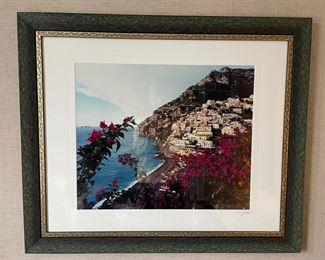 Amalfi Coast/Sorrento signed and numbered framed photograph. Photo 1 of 2.