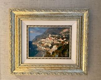 Amalfi Coast/Sorrento oil painting.