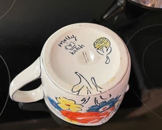 Molly Hatch floral porcelain measuring cup. Photo 2 of 3.