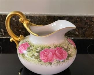 T & V Limoges pitcher for Burley & Company. Photo 1 of 2.