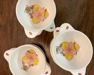 Lynn Chase Designs Jungle Flowers dinnerware including dinner, salad, bread & butter, cream soup, pasta bowls, mugs and tea cups. Some are in perfect condition; some have chips. Photo 6 of 9.