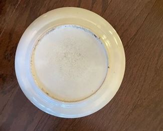 Pair of Monogrammed Chinese Export Famille Rose dinner plates. Each measures 9.5" D. Photo 2 of 2.