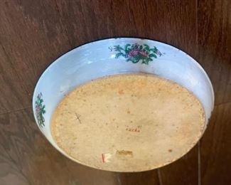 Oval Chinese Export famille rose bowl. Measures 12" W x 7" D. Photo 2 of 2.