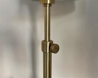 Crate & Barrel brass pencil table lamps - 2 available. Photo 2 of 2.