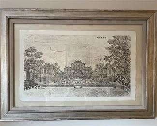 Chinese ink and pencil on paper. Paper measures 36" x 22" H. With frame, artwork measures 50" W x 36" H. Photo 1 of 4.