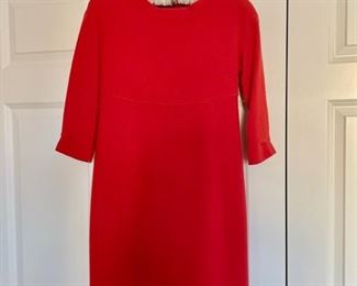 Vintage red, wool Armani Collezioni dress. Size 4. Photo 1 of 2.