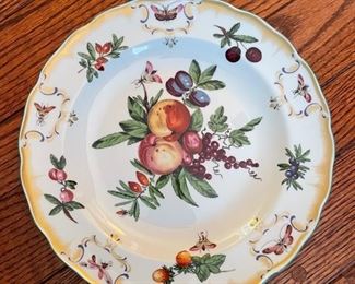 Mottahedeh Duke of Glouchester Reserve Collection China. Pieces include: 5 dinner plates, 5 salad plates and 7 dessert plates.