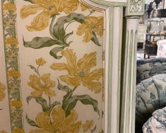 Pair of upholstered Swedish Country twin headboards. Each measures 42” W x 41” H. Photo 2 of 2.