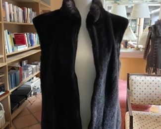 Rank mink vest. We also have a sheered beaver full length coat.