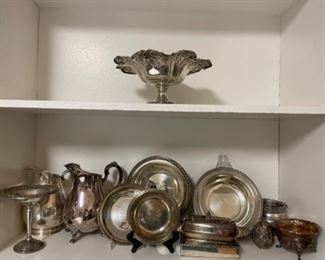 Sterling silver and sterling plate.