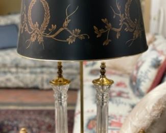 Two arm table lamp.