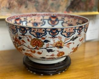 Imari bowl. Measures 14” D. Photo 1 of 2.