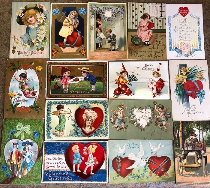 Antique Valentine Post Cards