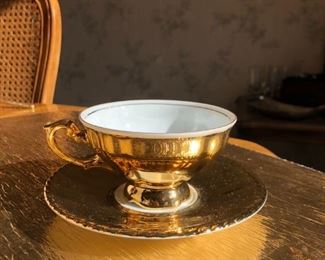 Gold Cup & Saucer Set