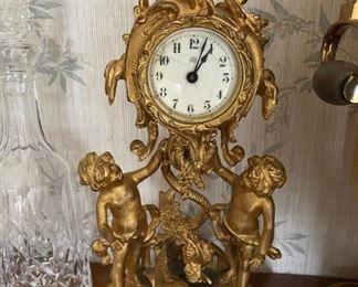 Vintage Cherubim Mantle Clock