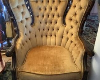 Antique Chair 47h x 37 w x 31d