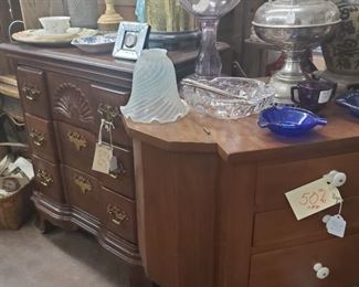 Vintage Mahogany Furniture, Antique Lamps