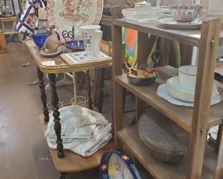 Italian Tea Cart, Antique Bookcase