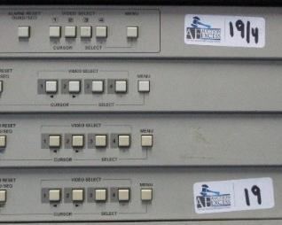 LOT OF 4 PANASONIC WJ-420 QUAD SYSTEM VIDEO SWITCHERS